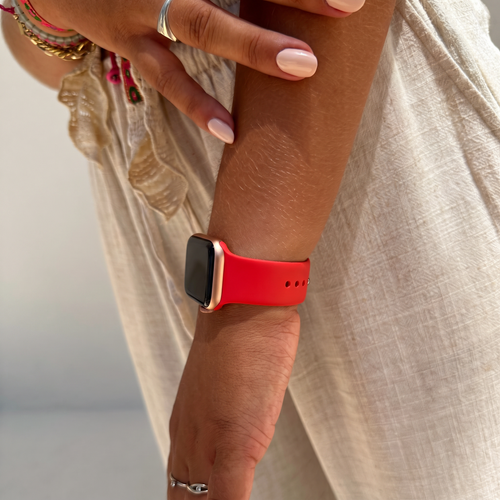 xoxo Wildhearts Apple Watch Silicone Strap (Red)