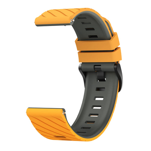 Correa twill deportiva ICE Smart TKS Rectangular 1.41 (amarillo oscuro/gris)