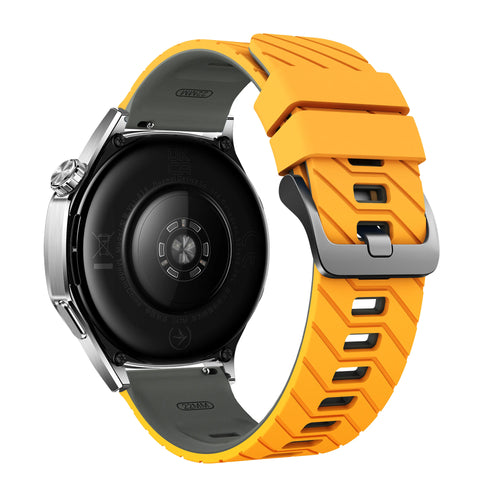 Suunto 9 Peak Twill Sport Strap (Dark Yellow/Grey)