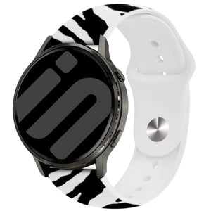 Garmin Vivomove HR Print Silicone Strap (Wild Zebra)