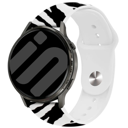 Garmin Vivomove HR Print Silicone Strap (Wild Zebra)
