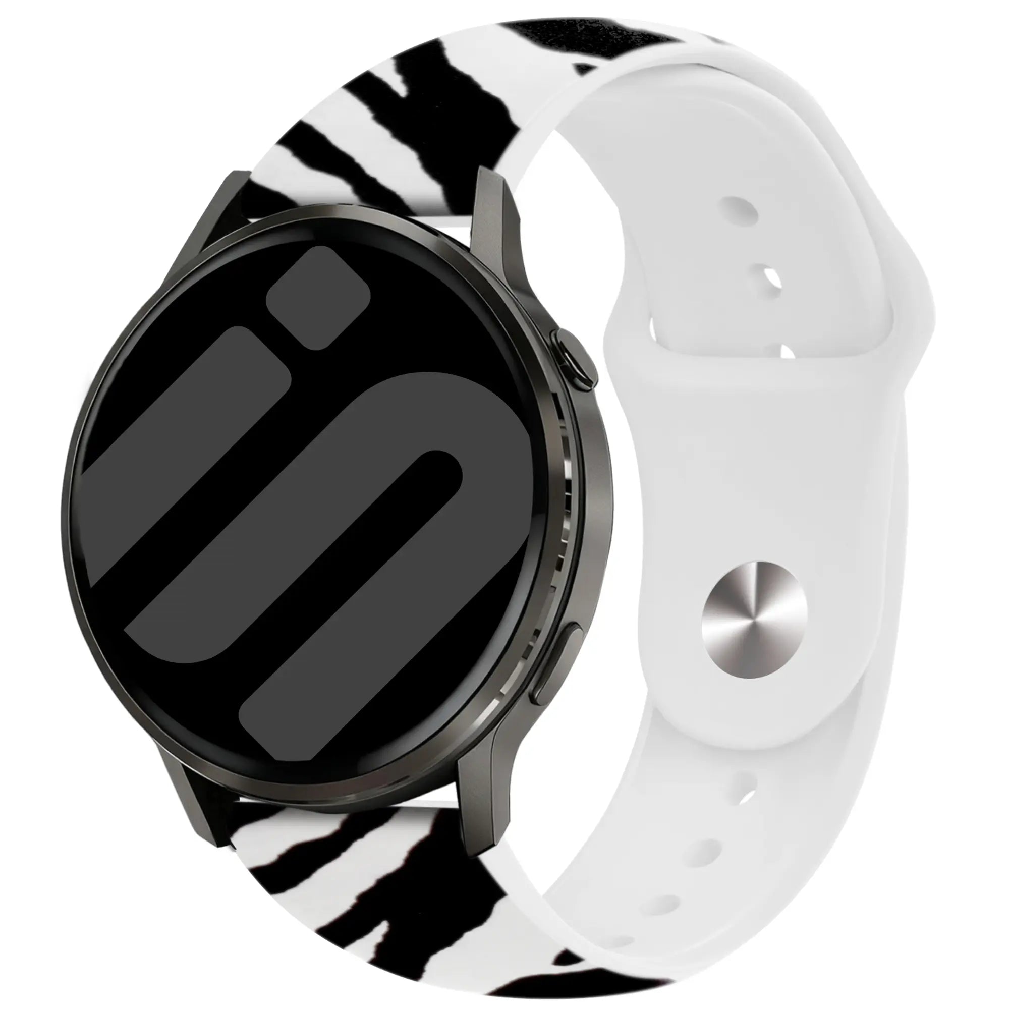Garmin Vivomove HR Print Silicone Strap (Wild Zebra)