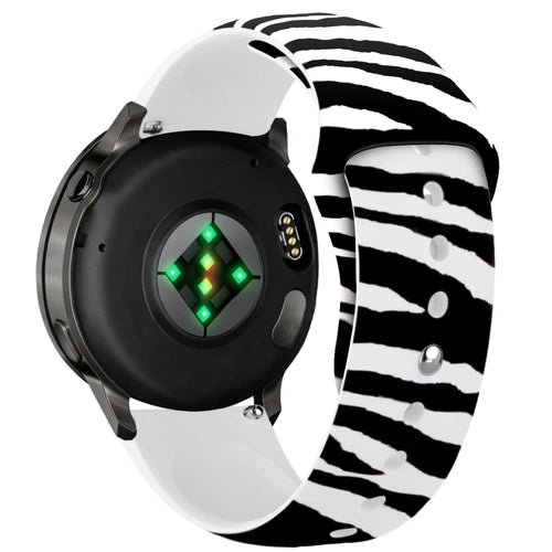 Garmin Vivomove HR Print Silicone Strap (Wild Zebra)