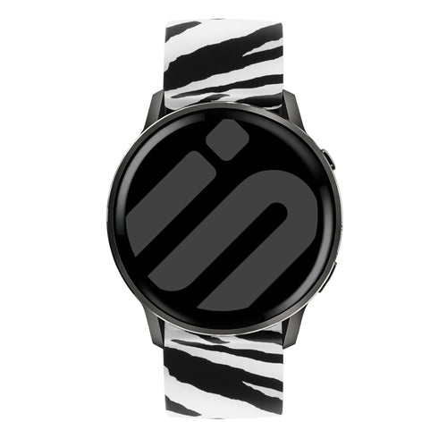 Garmin Vivomove HR Print Silicone Strap (Wild Zebra)