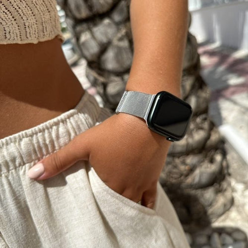 Correa milanesa xoxo Wildhearts Apple Watch (plateado)