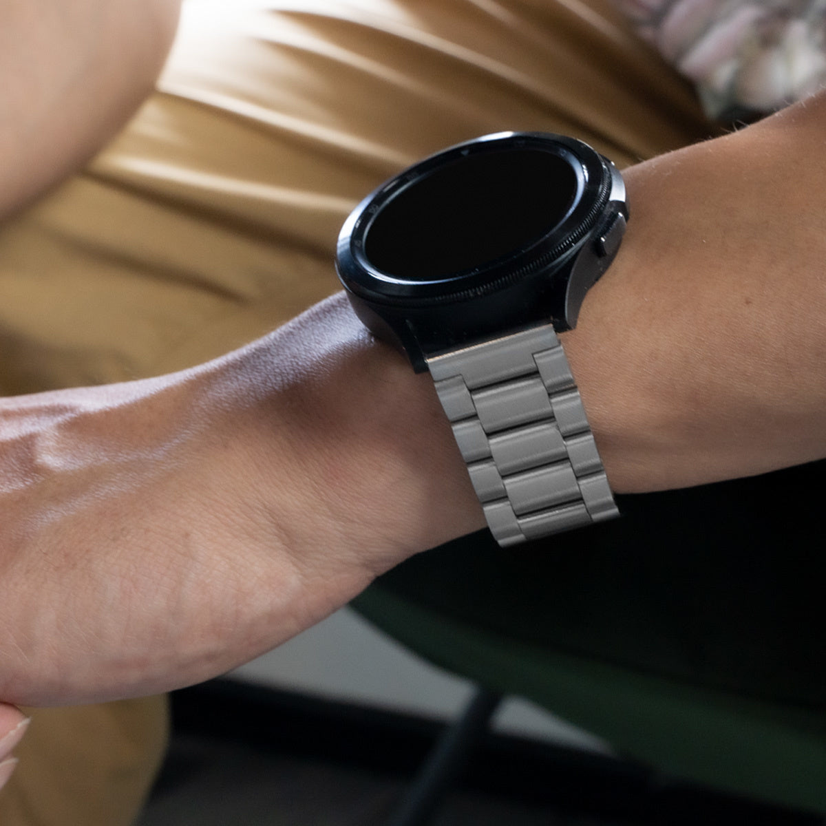 Correa acero Amazfit GTR Mini (plateado)