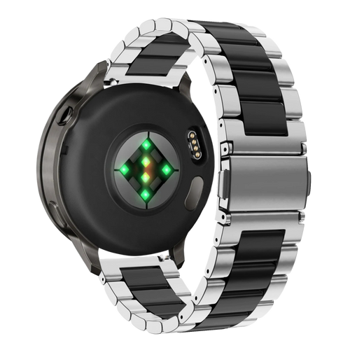 Bandz Correa acero 'Classic' Garmin Forerunner 245 (plateado/negro)