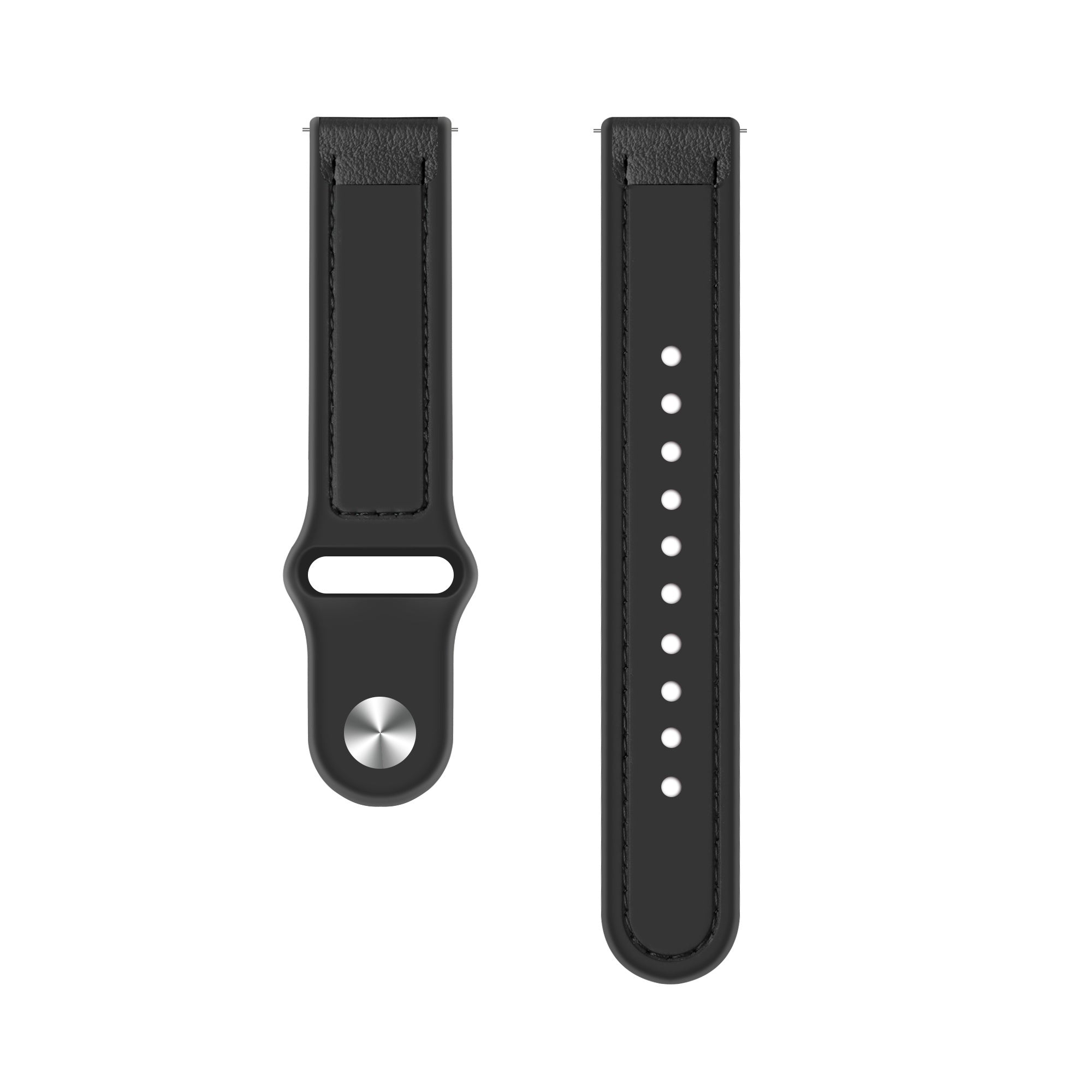 Amazfit Bip 5 Leather Hybrid Strap (Black)