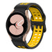 Correa cuadrada deportiva Samsung Galaxy Watch 4 40mm (negro/amarillo)