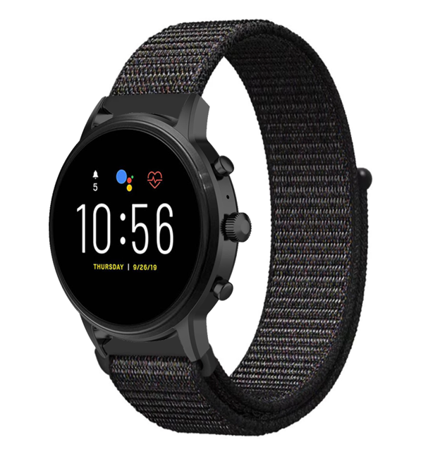 Fossil Gen 4 Explorist (HR) Nylon Strap (Black)