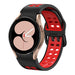 Correa cuadrada deportiva Samsung Galaxy Watch 4 44mm (negro/rojo)