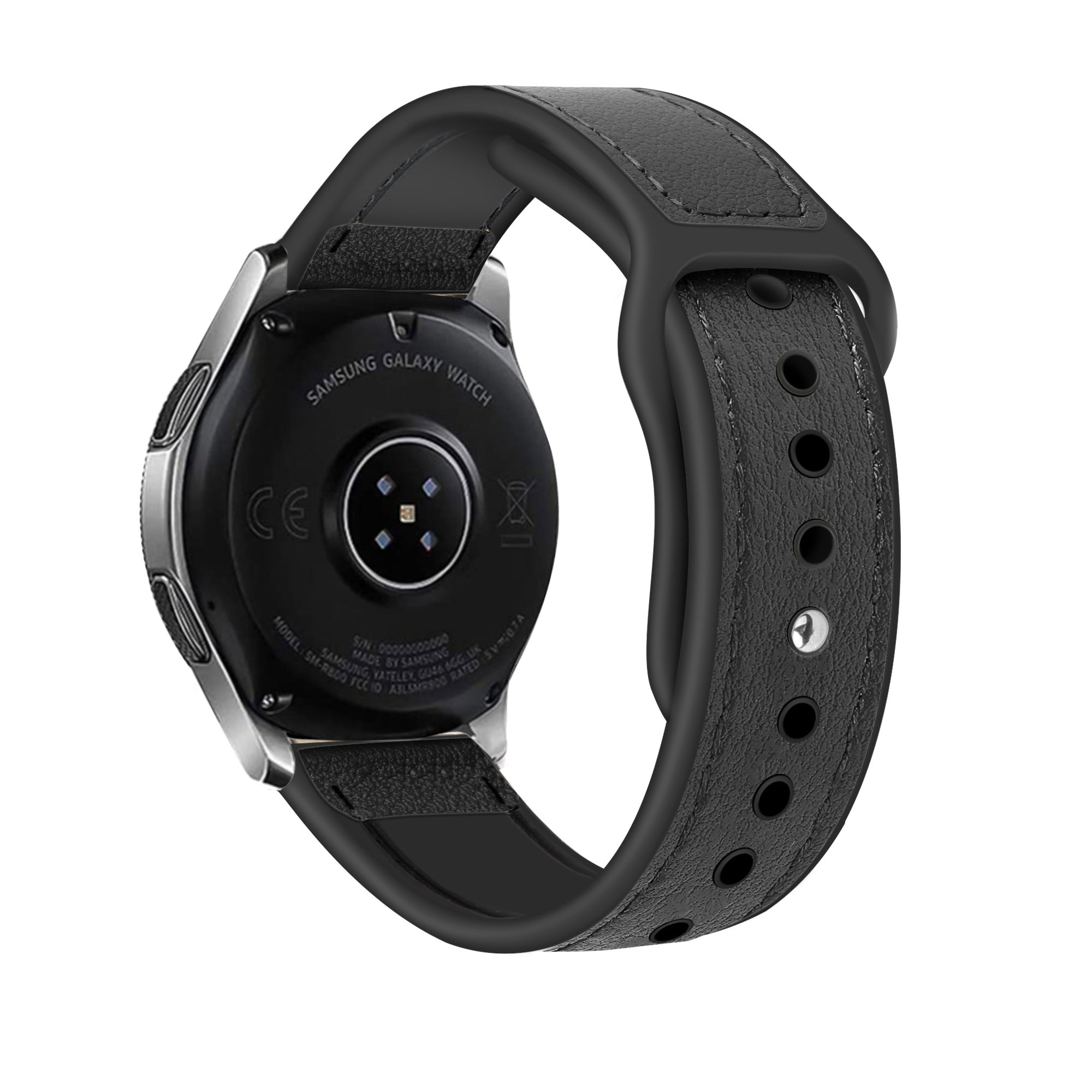 Correa cuero híbrida Amazfit Active 2 (negro)