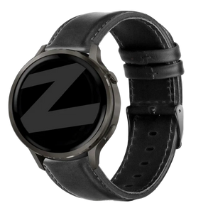 Bandz Garmin Vivoactive 6 Leather Strap 'Classic' (Black)