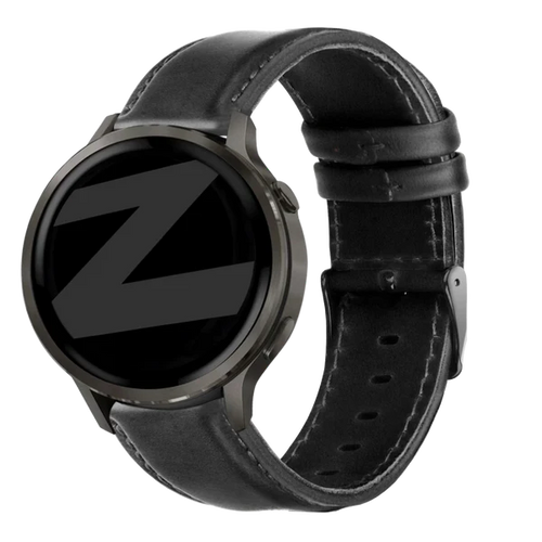 Bandz Correa cuero 'Classic' Garmin Forerunner 170 (negro)