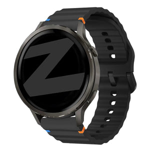 Bandz Garmin Approach S42 Silicone Strap 'Wave' (Black)