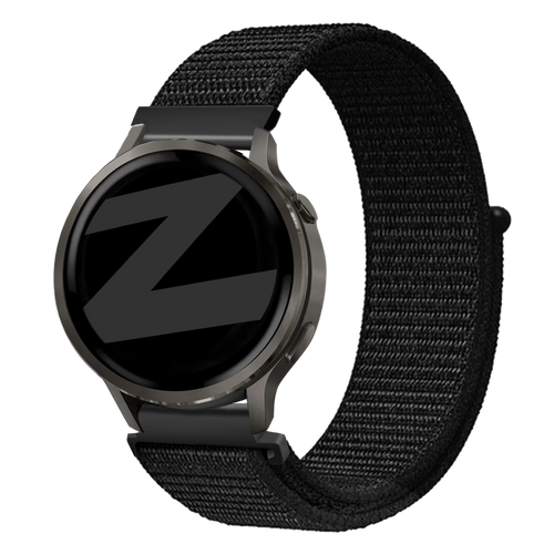 Bandz Garmin Venu 4 - 41mm Nylon Loop Strap (Black)
