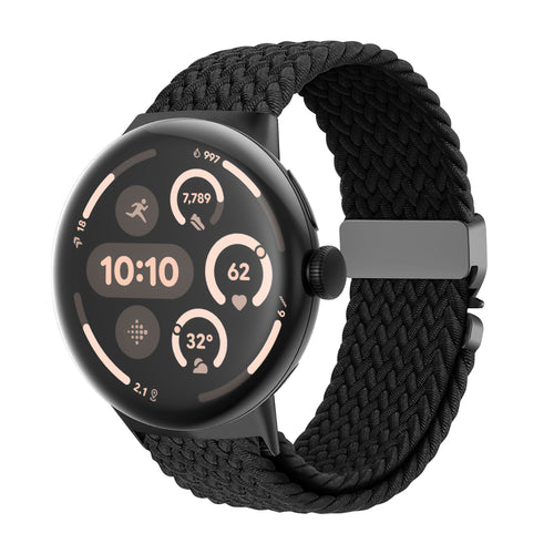 Correa trenzada con hebilla-P Google Pixel Watch 3 - 45mm (negro)