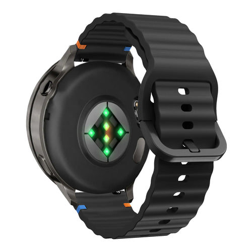 Bandz Garmin Approach J1 Silicone Strap 'Wave' (Black)