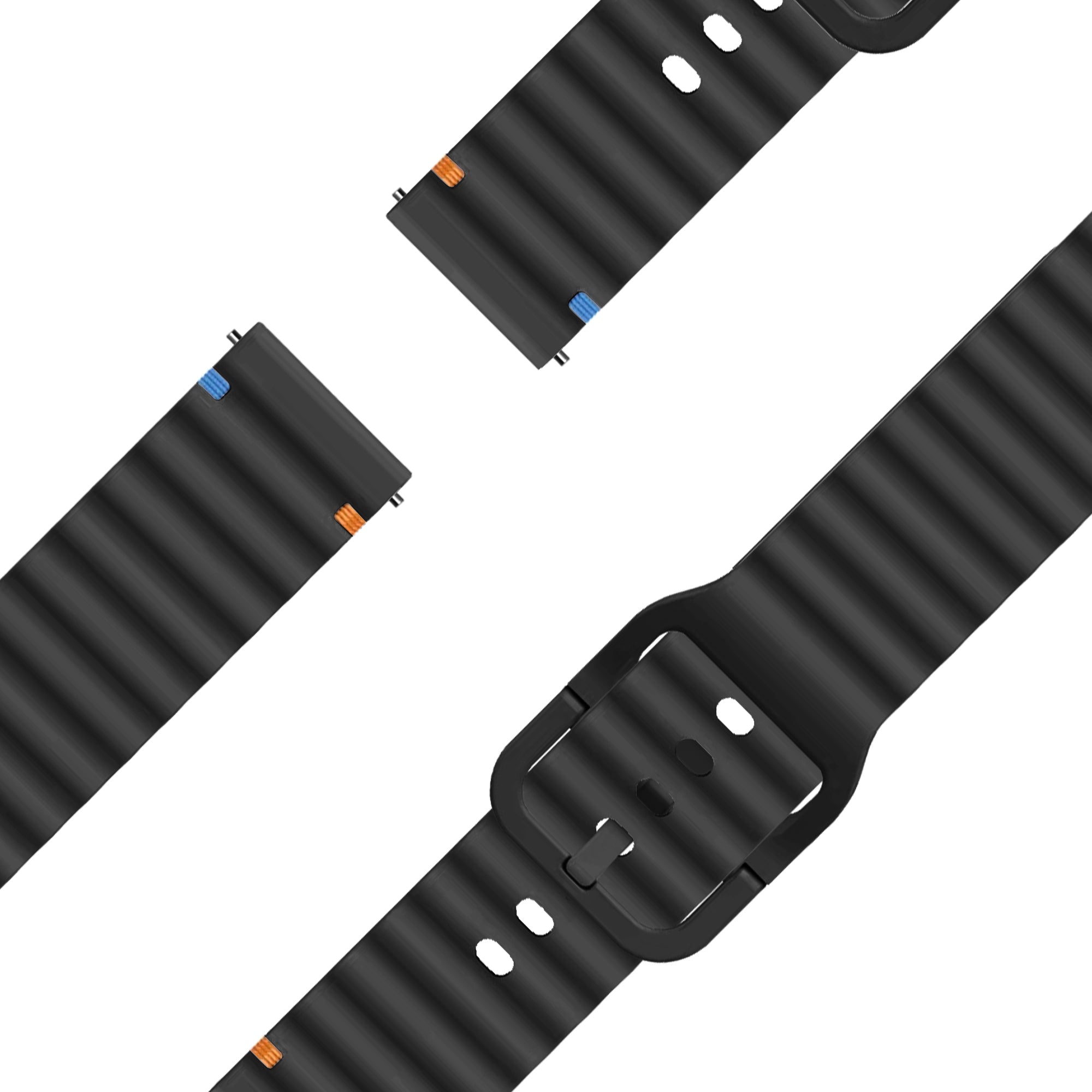 Bandz Garmin Venu 3 Silicone Strap 'Wave' (Black)