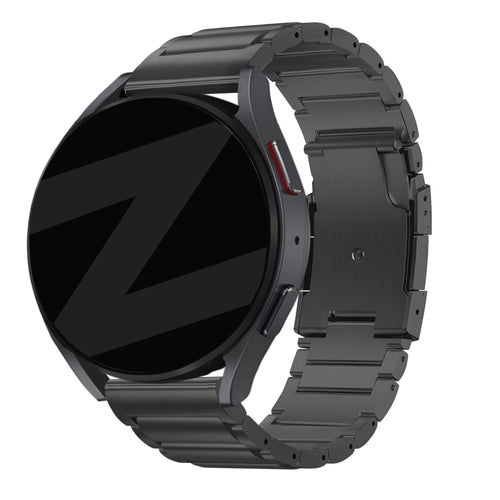 Bandz Correa sólido titanio Amazfit Cheetah (Pro) (negro)